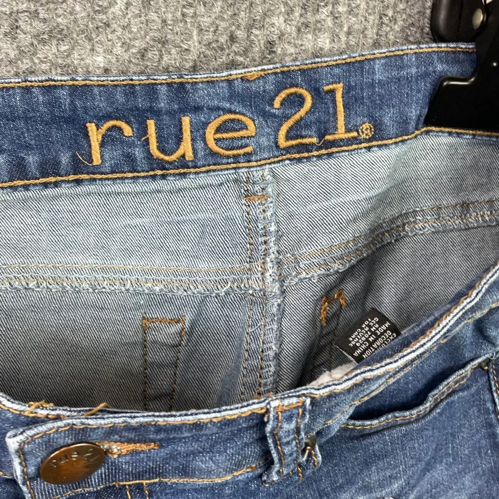 rue21 & a.n.a Denim Shorts Bundle Women 11/12 Blue Distressed Cuffed Frayed Hem